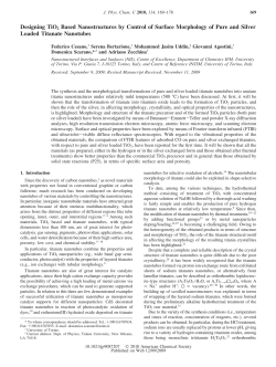 Designing TiO2 Based Nanostructures by Control of Surface