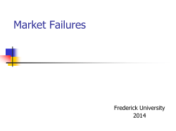 Presentation 1. Market Failure