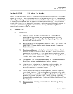 Section 21-03.02 MU Mixed Use District.