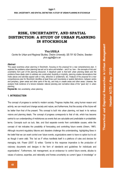 4. risk, uncertainty, and spatial distinction: a study of urban planning