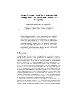 Mixing Open and Closed World Assumption in Ontology