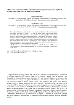 Global social preferences and the demand for socially responsible