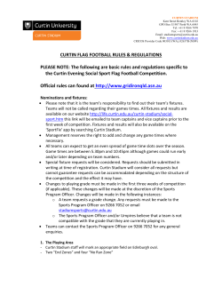 Touch Football Rules