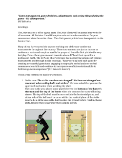 Game management, game decisions