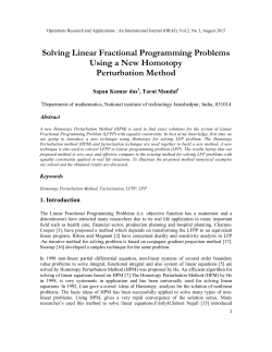 Solving Linear Fractional Programming Problems