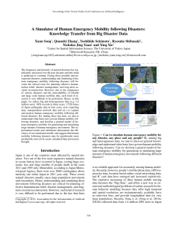 A Simulator of Human Emergency Mobility following Disasters