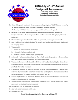 2016 July 4​th ​~4​th​ Annual Dodgeball