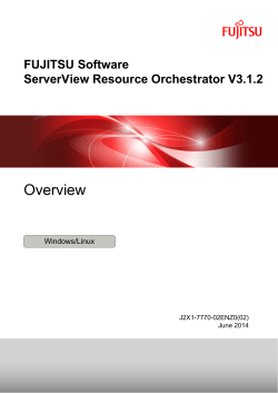 Overview - Fujitsu manual server