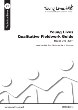 Young Lives Qualitative Fieldwork Guide