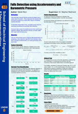Falls Detection using Accelerometry and Barometric Pressure