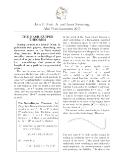 The Nash-Kuiper Theorem