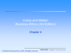 Making Decisions in Business Ethics Descriptive