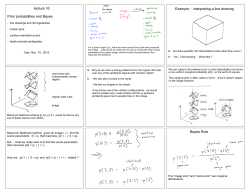 lecture 16 Prior probabilities and Bayes Example