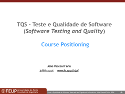 Posicionamento da disciplina