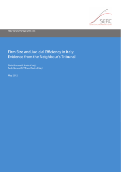Firm Size and Judicial Efficiency in Italy