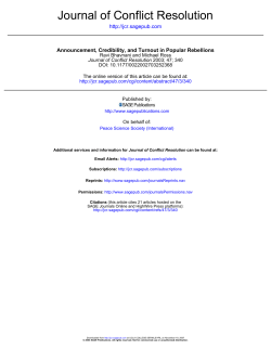 Journal of Conflict Resolution - UCLA Division of Social Sciences