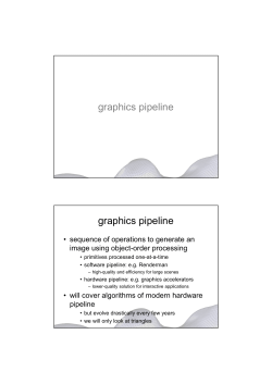graphics pipeline graphics pipeline