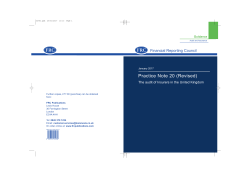 Practice Note 20 (Revised) - Financial Reporting Council