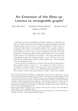 An Extension of the Blow-up Lemma to arrangeable graphs&lowast;
