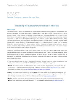Revealing the evolutionary dynamics of influenza