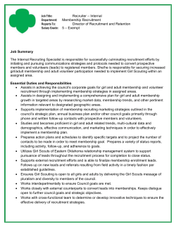 Job Title - Girl Scouts of Eastern Oklahoma