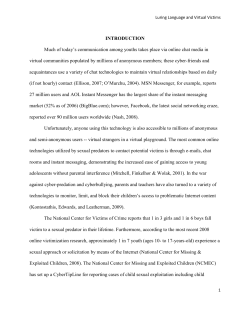 INTRODUCTION Much of today`s communication among youths