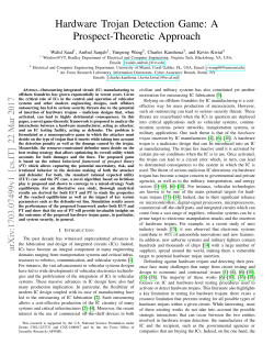 Hardware Trojan Detection Game: A Prospect