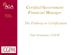 CGFM title - Association of Government Accountants