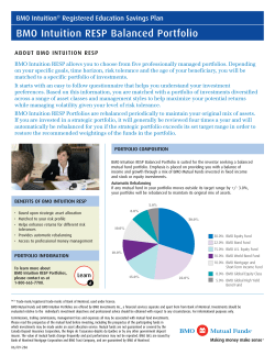 BMO Intuition RESP Balanced Portfolio