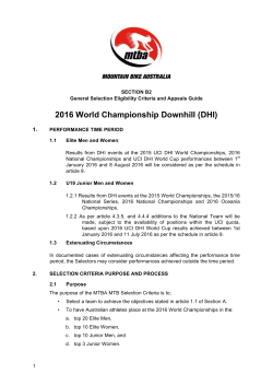 2016 World Championship Downhill (DHI)