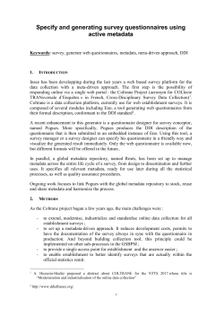 NTTS 2017 abstract