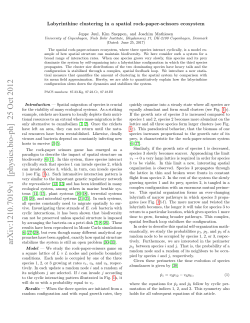 Labyrinthine clustering in a spatial rock-paper