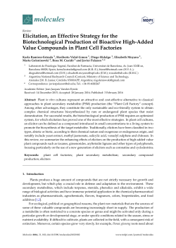 Elicitation, an Effective Strategy for the Biotechnological