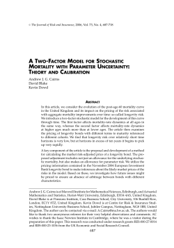 a two-factor model for stochastic mortality with parameter uncertainty