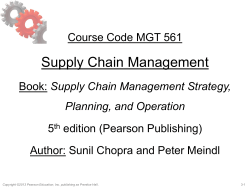 Chopra and Meindl PPts