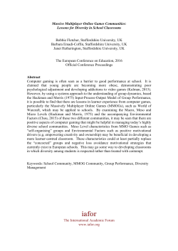 Massive Multiplayer Online Games Communities