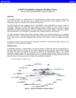 A SAS&reg; Constellation Diagram Has Many Faces