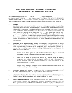 DI WBB - Preliminary Round Venue Lease Agreement 2016