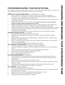 Roles of the Coaching Staff