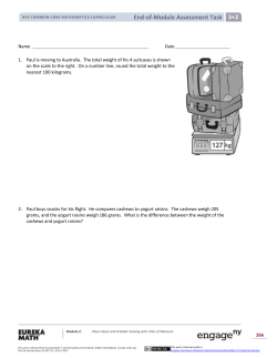 End-of-Module Assessment