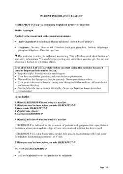 PATIENT INFORMATION LEAFLET HEBERPROT