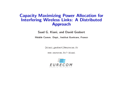 Capacity Maximizing Power Allocation for Interfering Wireless Links