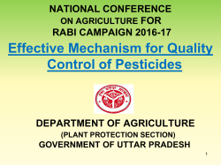 Major uses of Pesticides registered under the Insecticides Act, 1968