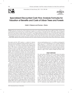 Specialized Discounted Cash Flow Analysis Formulas for Valuation