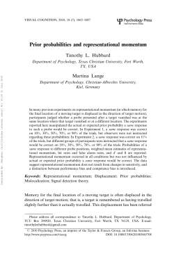 Prior probabilities and representational momentum