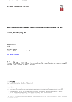 Deep-blue supercontinuum light sources based on