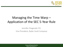 SEC Disclosure Requirements for Proved Undeveloped Reserves