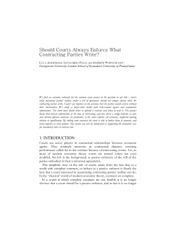 Should Courts Always Enforce What Contracting Parties Write?