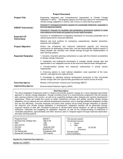 Project Document - Deliverable Description