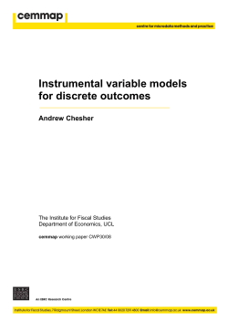 Instrumental variable models for discrete outcomes